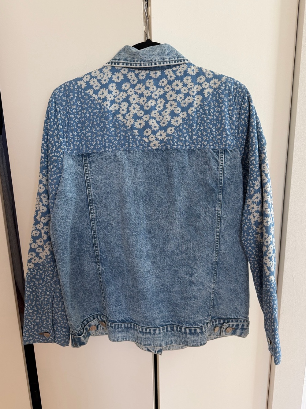 Avec Les Filles Patchwork Denim Jacket Size Small - Picture 5 of 5